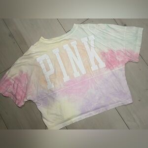 PINK Victoria's Secret women’s Pastel Tie-Dye Tee